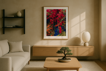 Bougainvillea Wall, Jardin Majorelle, Marrakech